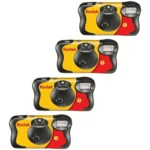 Kodak FunSaver 4 Pack Disposable Cameras 800 ISO