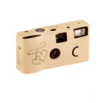 Vintage wedding disposable camera with built-in flash