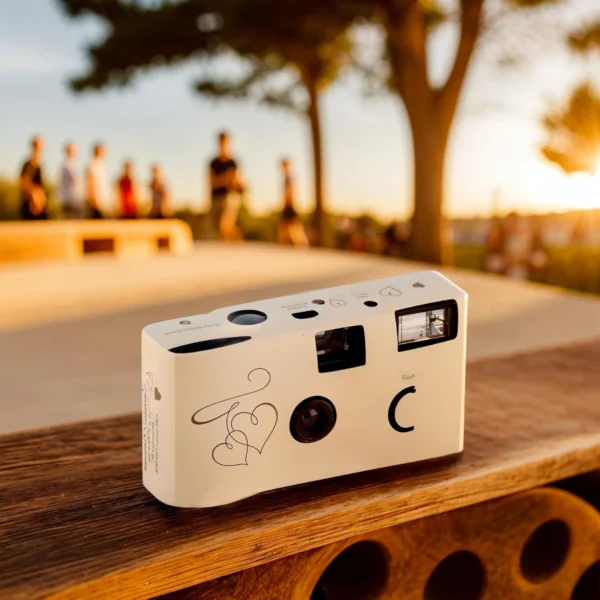 Compact 35mm disposable camera for wedding guests
