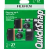 Fujifilm QuickSnap 2 Pack disposable 35mm film camera with 27 exposures