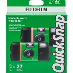 Fujifilm QuickSnap 2 Pack disposable 35mm film camera with 27 exposures